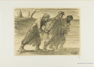 三人の同志 作： Théophile Alexandre Pierre Steinlen