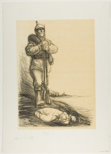 ブーツの下 作： Théophile Alexandre Pierre Steinlen