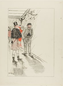 パリの浮浪者 作： Théophile Alexandre Pierre Steinlen