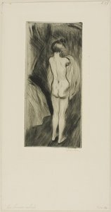 ウーマン・スタンディング 作： Théophile Alexandre Pierre Steinlen