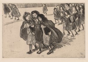 学校から 作： Théophile Alexandre Steinlen