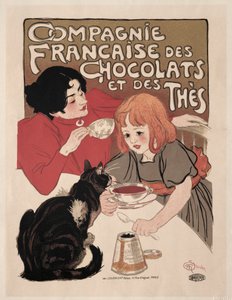 ショコラ＆テーズ・フランセーズ社 作： Théophile Alexandre Steinlen