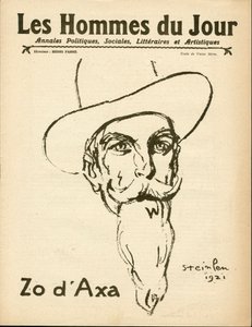 Les Hommes du jour "の表紙、風刺的なB＆W 作： Théophile Alexandre Steinlen