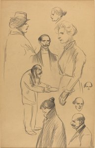 フィギュア研究 [裏面] 作： Théophile Alexandre Steinlen