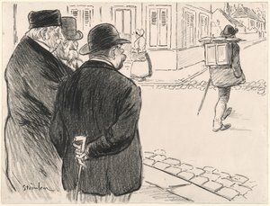 彼は画家のように振る舞う 作： Théophile Alexandre Steinlen