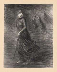 通りで（Dans la Rue） 作： Théophile Alexandre Steinlen