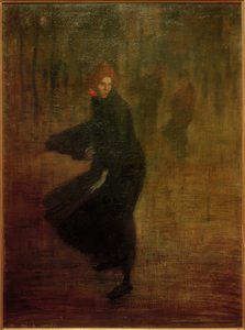 路上の若年労働者 作： Théophile Alexandre Steinlen