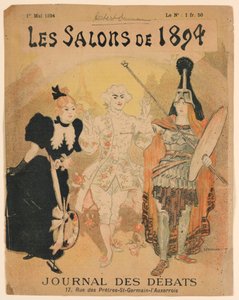 1894 年のサロン、Journal des Débats の表紙 作： Théophile Alexandre Steinlen