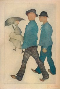 2つのジゴロス、1898年。 作： Théophile Alexandre Steinlen