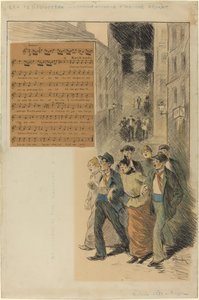 陽気な小さなもの 作： Théophile Alexandre Steinlen