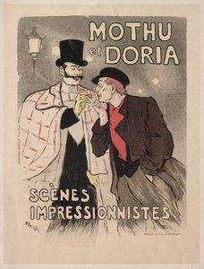 モスとドリア-印象派シーン、1893。 作： Théophile Alexandre Steinlen