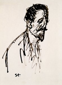 ジェハン・リクトゥスの肖像、20世紀 作： Théophile Alexandre Steinlen
