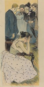 彼の家族の歌、1893年。 作： Théophile Alexandre Steinlen