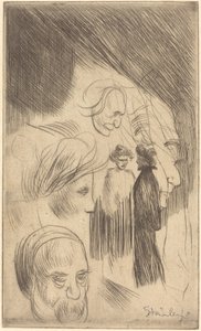 スケッチ プレート 作： Théophile Alexandre Steinlen