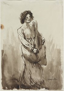 19世紀の第4四半期または20世紀の第1四半期のパン運搬船。 作： Théophile Alexandre Steinlen