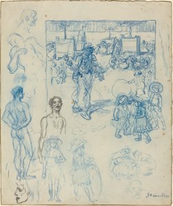 ココナッツ商人、19 世紀後半から 20 世紀初頭。 作： Théophile Alexandre Steinlen