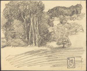クールドマンシュの森 作： Théophile Alexandre Steinlen