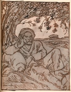 バガボンド、c1879-1914、1914 作： Théophile Alexandre Steinlen