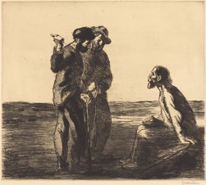三人の仲間 作： Théophile Alexandre Steinlen