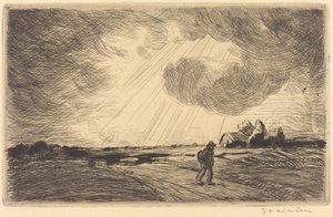 19 世紀後半から 20 世紀初頭にかけての雷雨。 作： Théophile Alexandre Steinlen