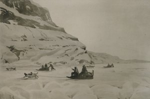 エスキモー（紙に水彩） 作： Thorolf Holmboe