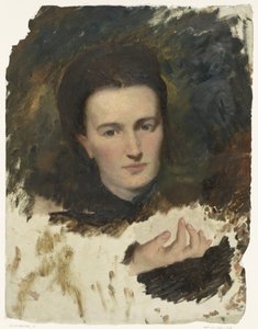 女性の肖像 作： Thérèse Schwartze