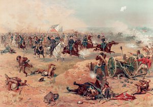 パブのウィンチェスターでのシェリダンの最終突撃。 1886年。 作： Thure de Thulstrup