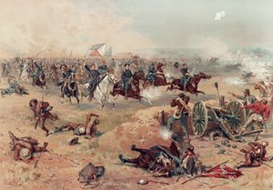 ウィンチェスターのシェリダン最終料金、パブ。 ：。 Prang＆Co.、1886（カラーリトグラフ） 作： Thure de Thulstrup