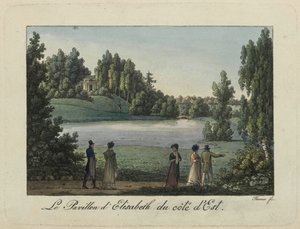 パブロフスク公園のエリザベス パビリオン、1810 年代。