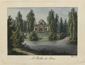 1810 年代、パブロフスク公園のローズ パビリオン。 作： Thurner