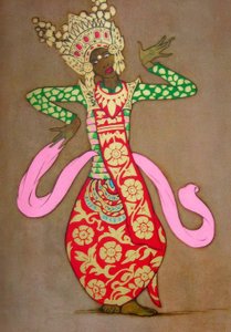 古典的なバリのダンサー 作： Thyra Kleen