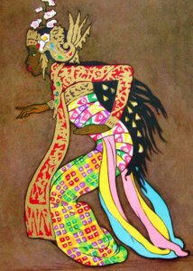古典的なバリのダンサー 作： Thyra Kleen