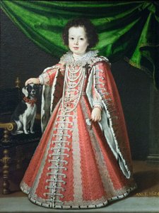 Retrato de Vittoria della Rovere quando criança 作： Tiberio di Titi
