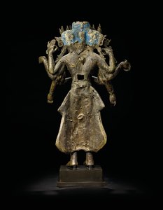 エカダシャロケシュヴァラ像 作： Tibetan School