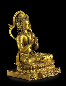 ヴァイロチャナの像、デンサティル（金銅）（876882-4も参照 作： Tibetan School