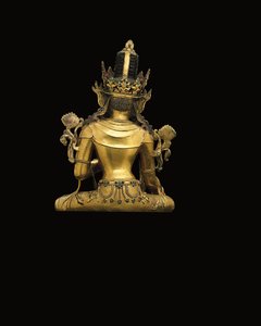 皇帝観音像（474250～474254も参照）（金銅製 作： Tibetan School