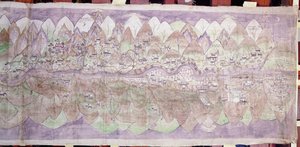 ツァリロンコールの月末（塗装布） 作： Tibetan School