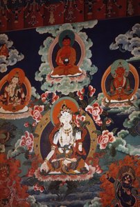 神々を描いた壁画、ポタラ宮（ユネスコ世界遺産 作： Tibetan School