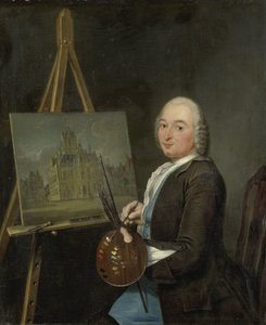 ヤン・テン・コンペ、アムステルダムの画家、画商の肖像 作： Tibout Regters