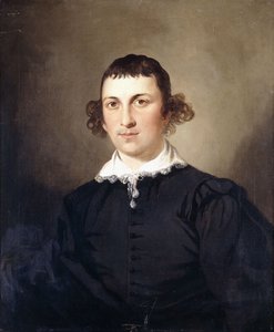 1769年、ブラックヴァンダイクの衣装を着た紳士の肖像、おそらくライト氏 作： Tilly Kettle