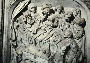 アンリ2世の墓973-1024と彼の妻クニグンデ、皇帝の死の詳細、1499年から1513年の石 作： Tilman Riemenschneider