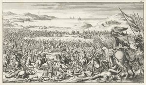 1099 年 8 月 12 日、1683 年のアスカロンの戦い 作： Timotheus Ten Hoorn