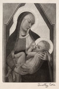 古いイタリアの巨匠：マドンナと子供、1888年から1892年。 作： Timothy Cole