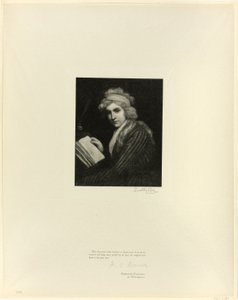 オールドイングリッシュマスターのメアリーウォルストンクラフトの肖像画 作： Timothy Cole
