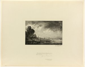 オールド イングリッシュ マスターズより、ウォータールー橋 (スケッチ) 作： Timothy Cole
