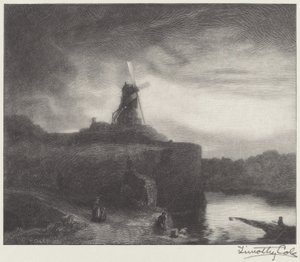 ザ・ミル 作： Timothy Cole after Rembrandt van Rijn