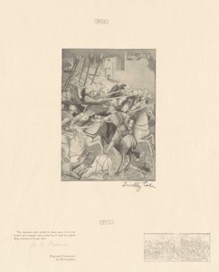 聖エフェシウスの戦い 作： Timothy Cole after Spinello Aretino