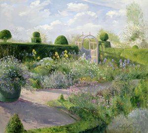ハーブガーデンのアイリス、1995 作： Timothy Easton