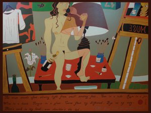 At home with the perfect lover, 2010, 油彩・キャンバス 作： Timothy Nathan Joel