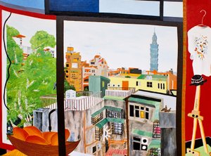 台湾・台北のマンゴー、2005年、油彩・キャンバス 作： Timothy Nathan Joel